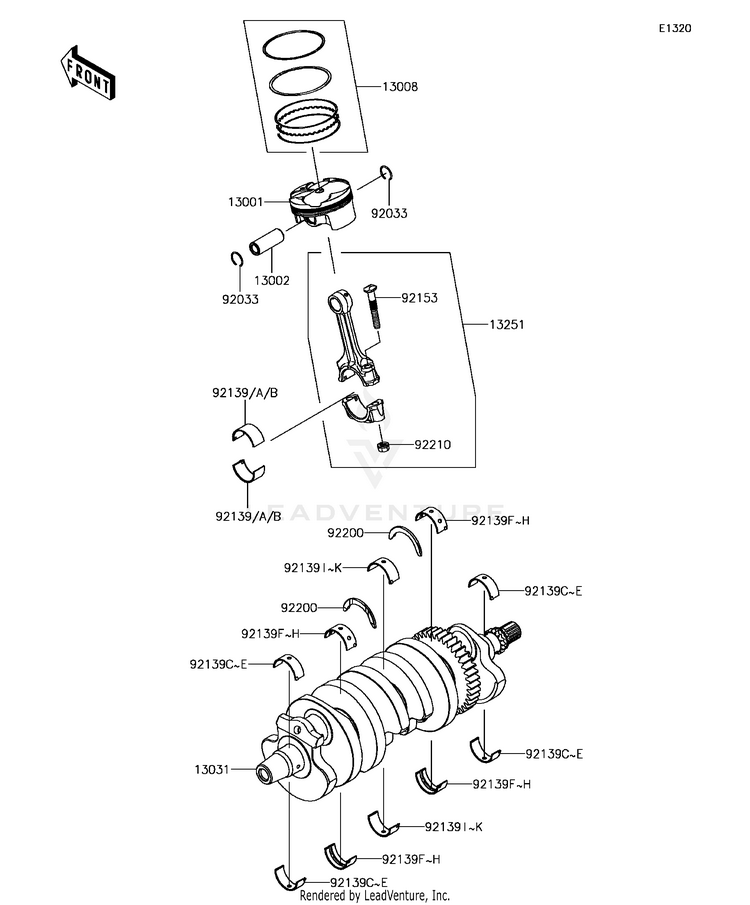 Crankshaft/Piston(S) Schematic