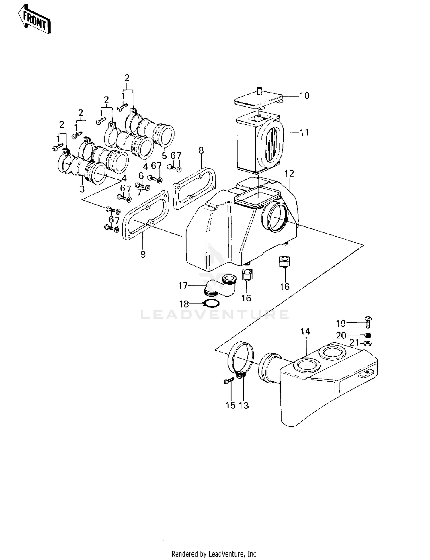 AIR CLEANER ('78 D1)