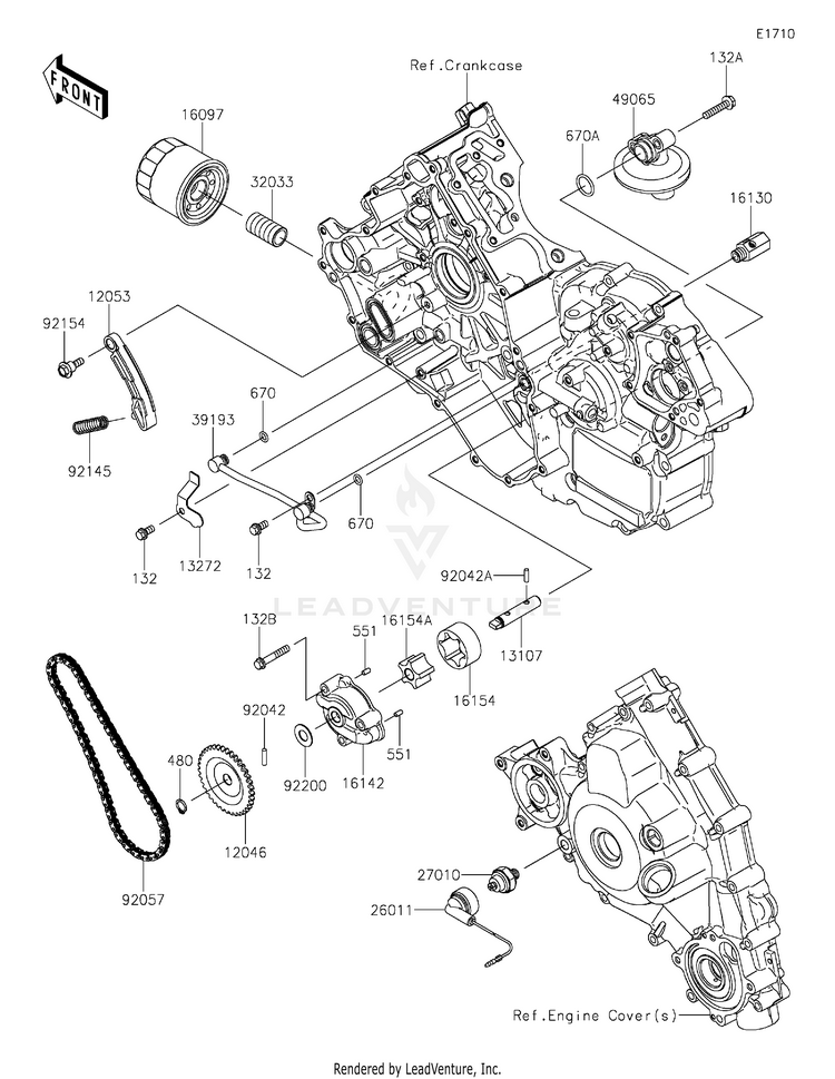 Oil Pump/Oil Filter Schematic
