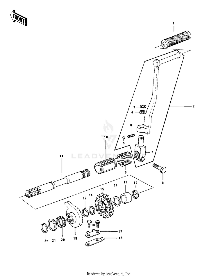 Kickstarter Mechanism ('78 C1/C1a) Schematic