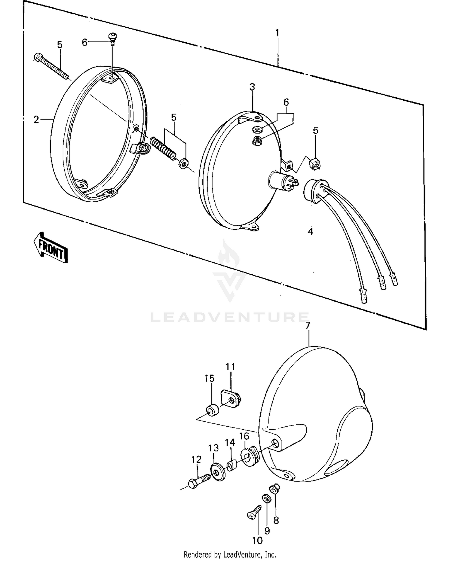 HEADLIGHT ('80 D1)