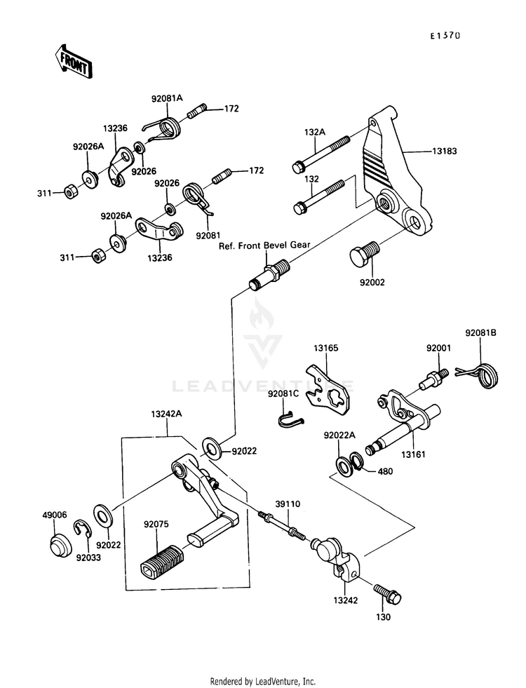 Gear Change Mechanism Schematic
