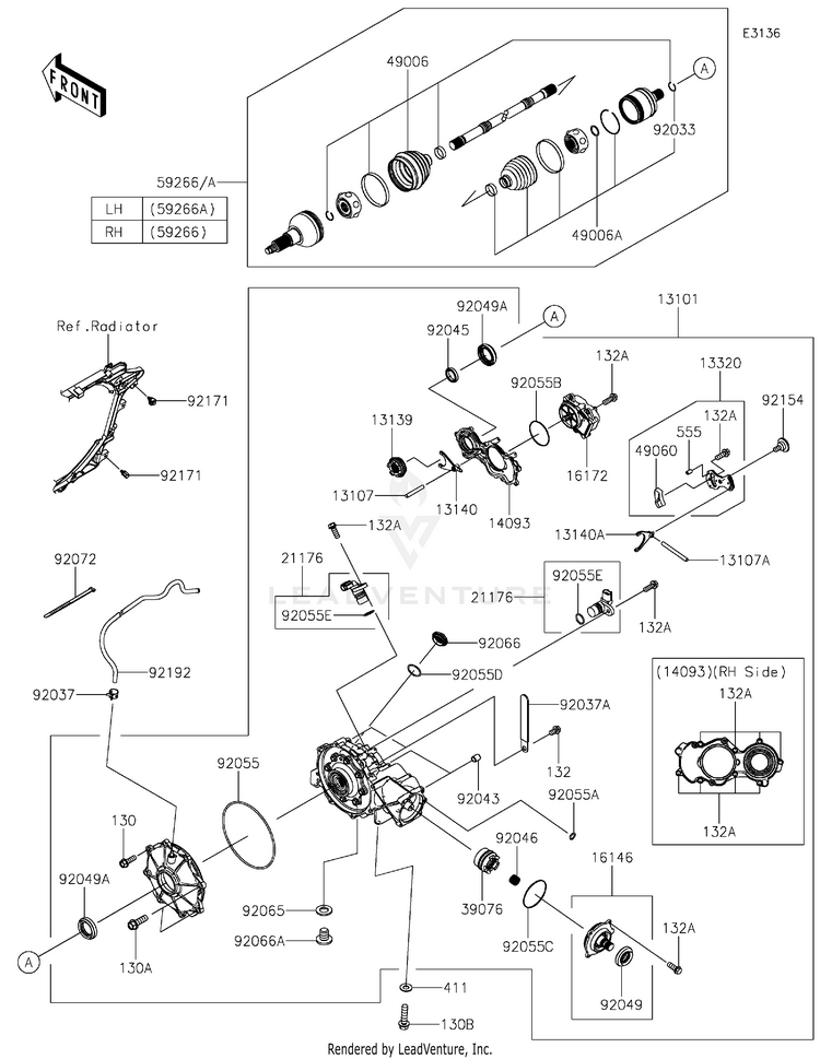 Drive Shaft-Front Schematic