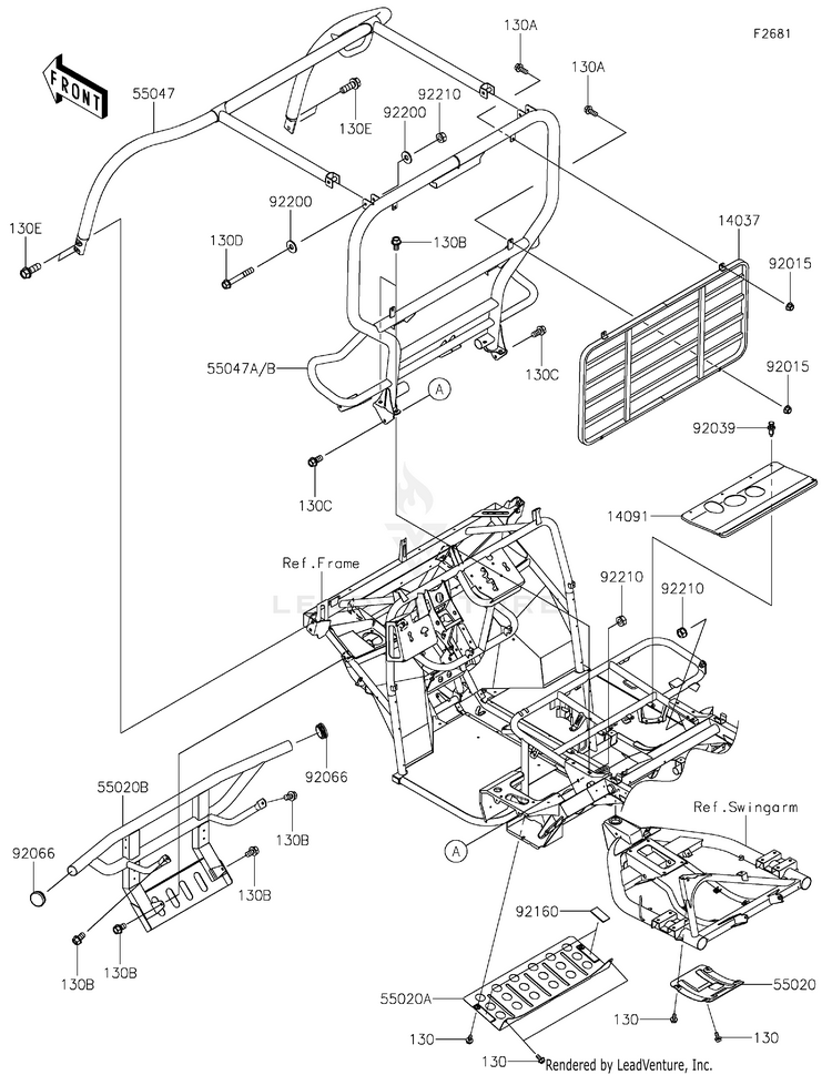 Guards/Cab Frame Schematic