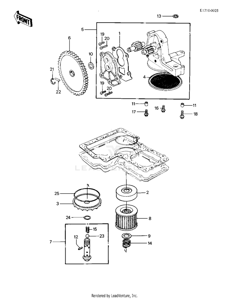 Oil Pump/Oil Filter Schematic
