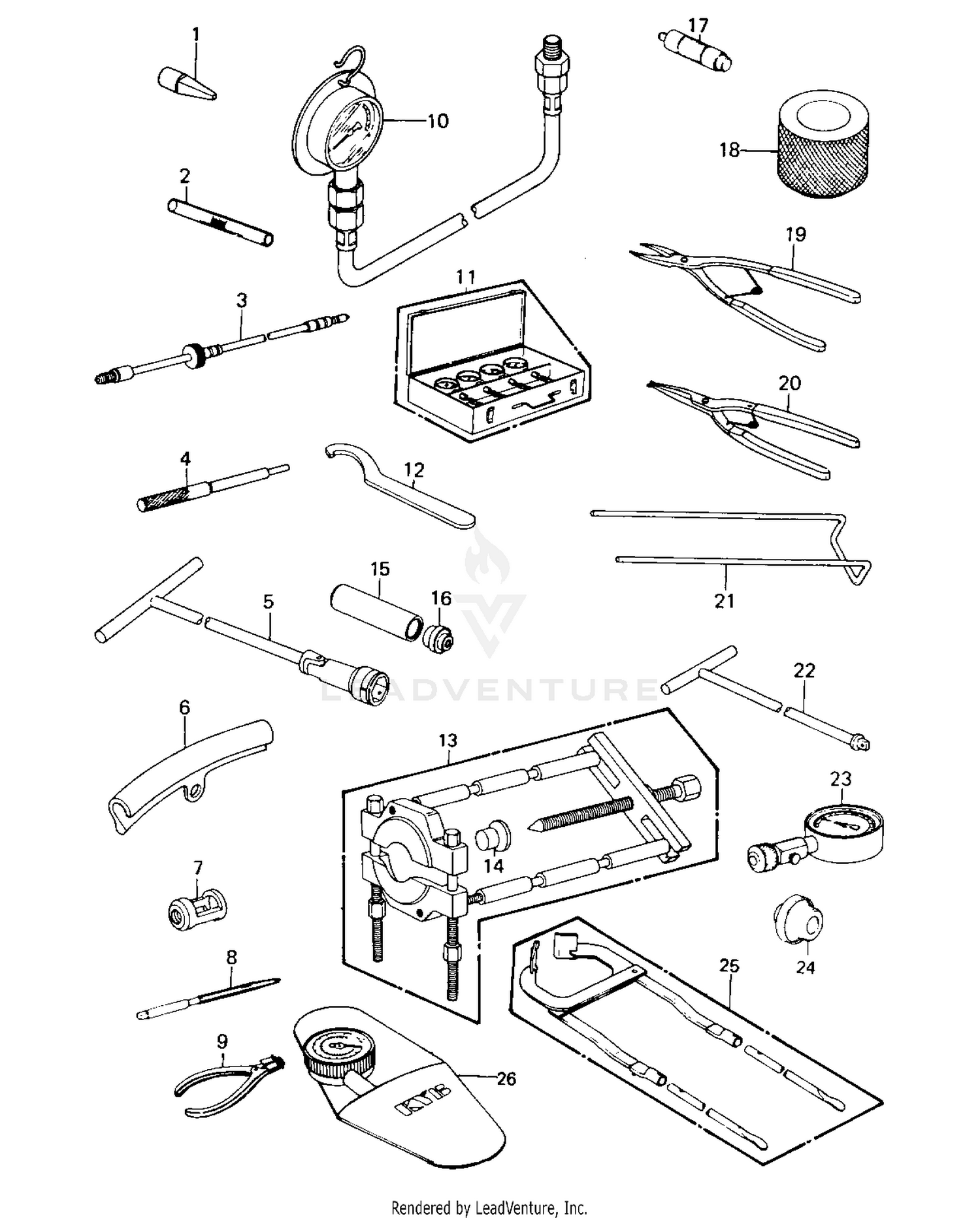SPECIAL SERVICE TOOLS "A" ('80-'81 C1/C2