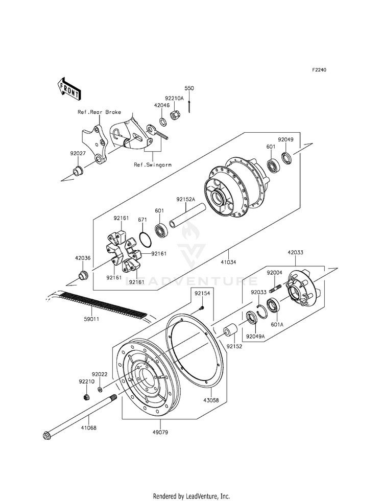 Rear Wheel/Chain Schematic