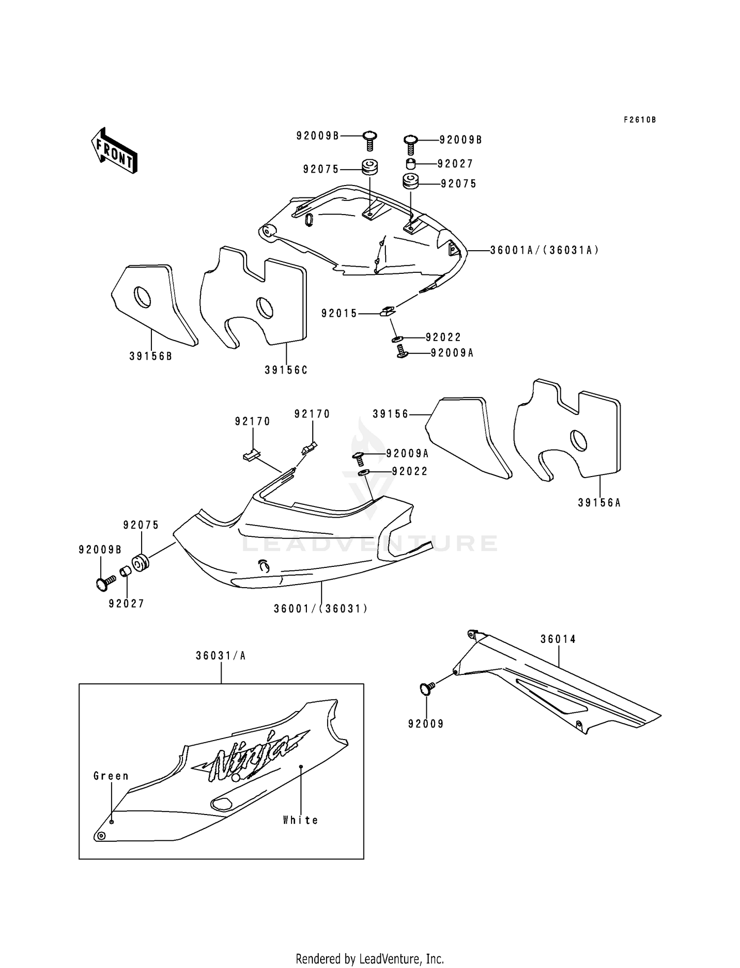 SIDE COVERS/CHAIN COVER (ZX900-B3)