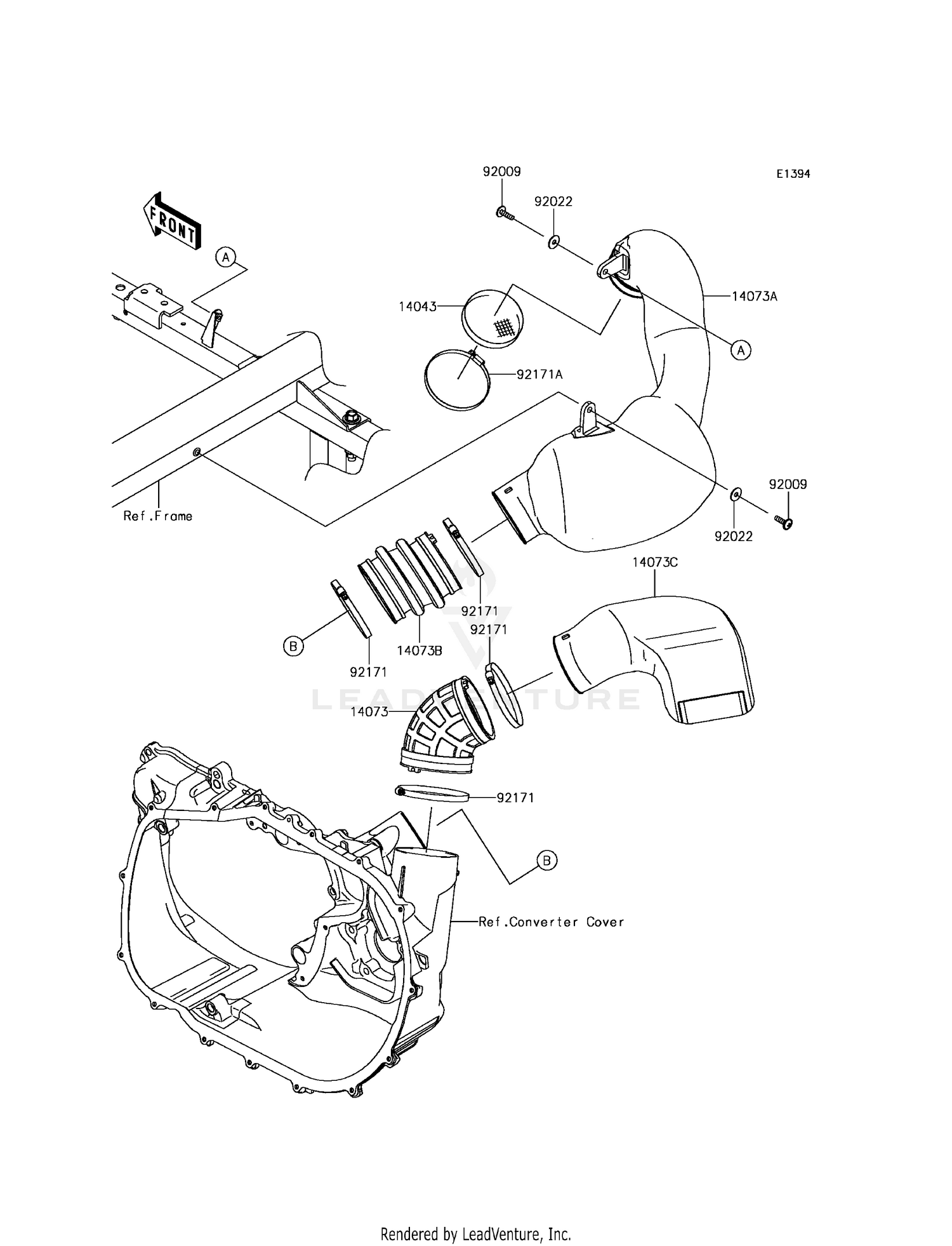 AIR CLEANER-BELT CONVERTER