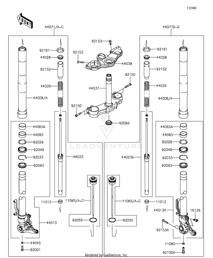 Front Fork Schematic
