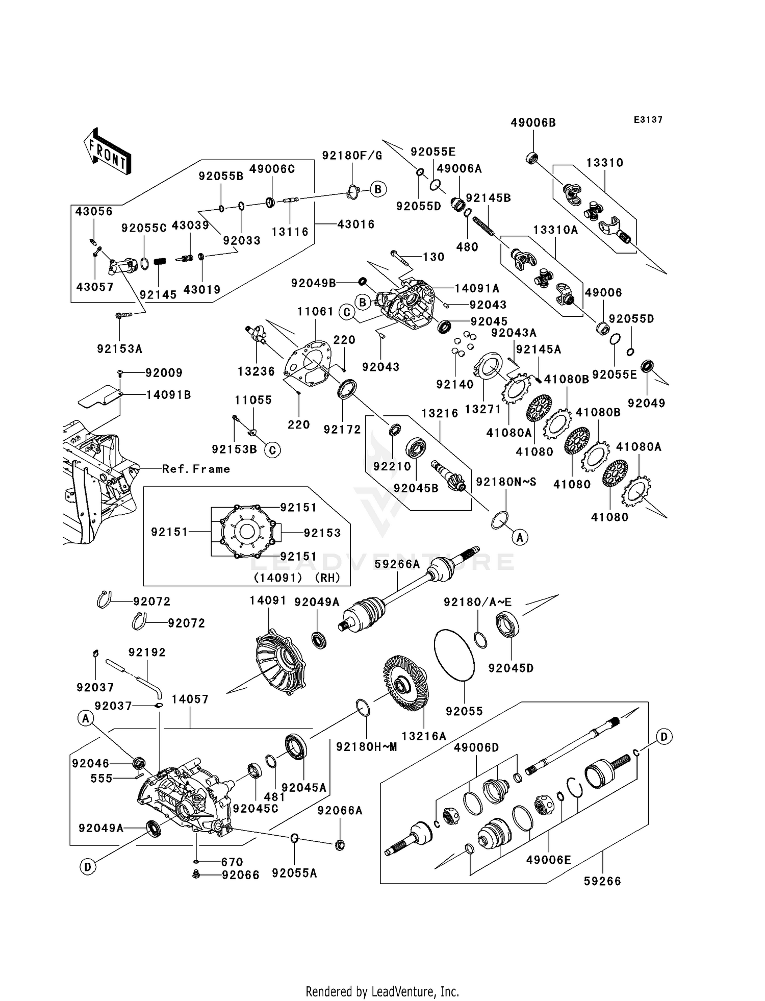 DRIVE SHAFT-REAR