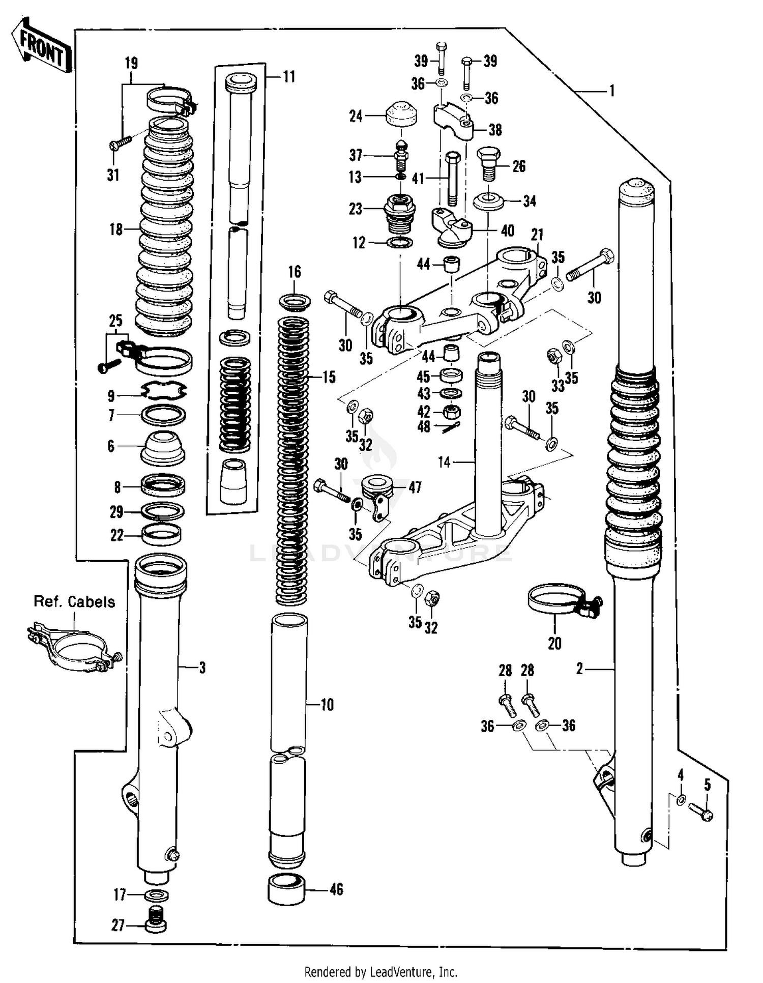 FRONT FORK (KX420-A2)