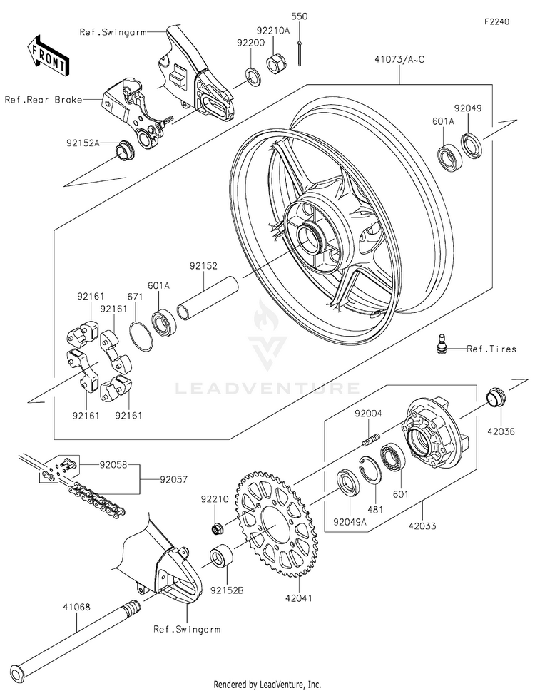 Rear Wheel/Chain Schematic