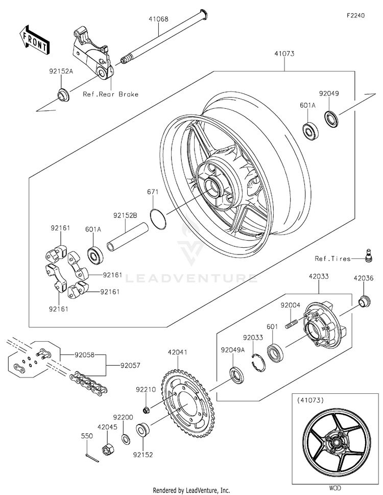 Rear Wheel/Chain Schematic