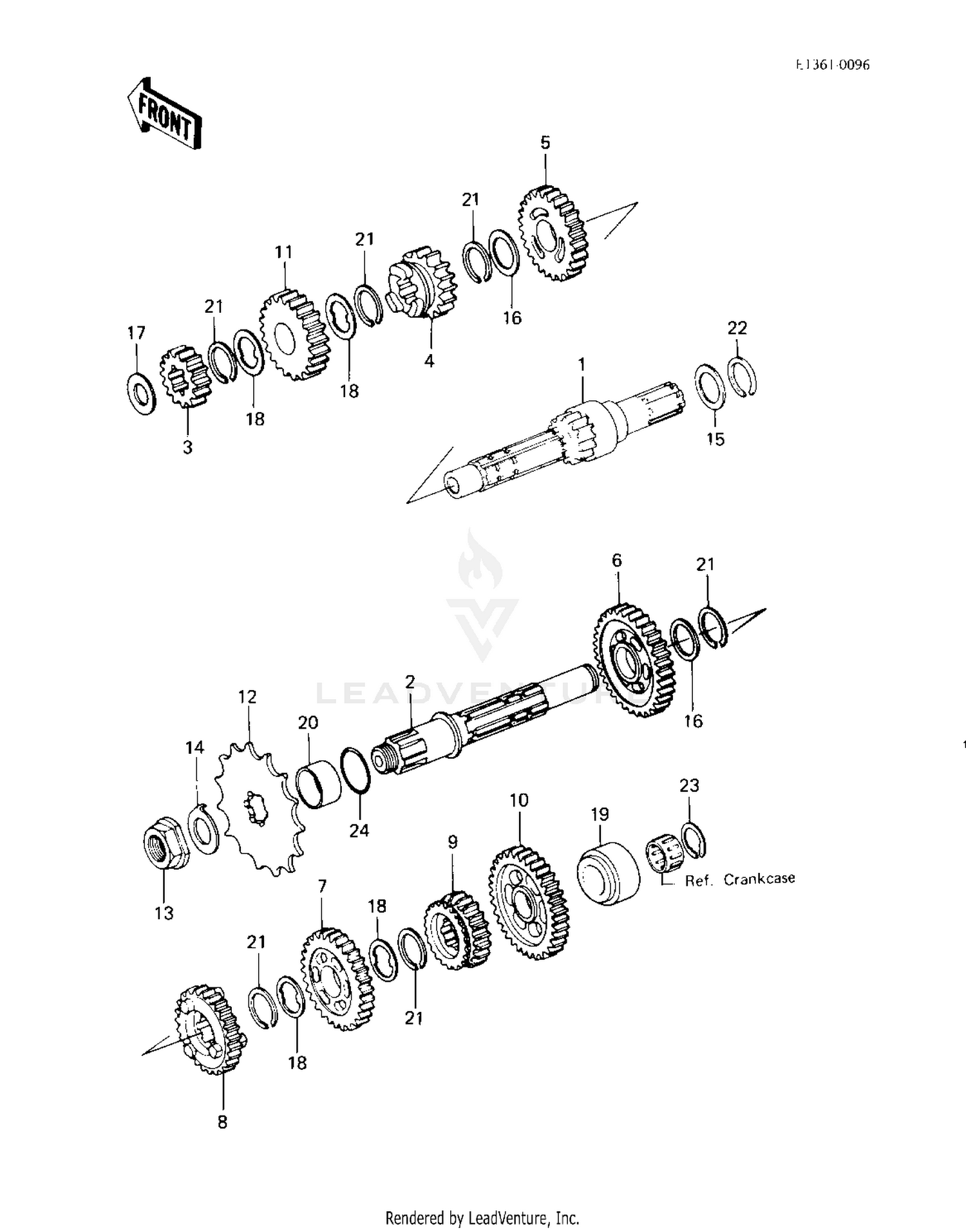 TRANSMISSION ('83 KLT200-C1)
