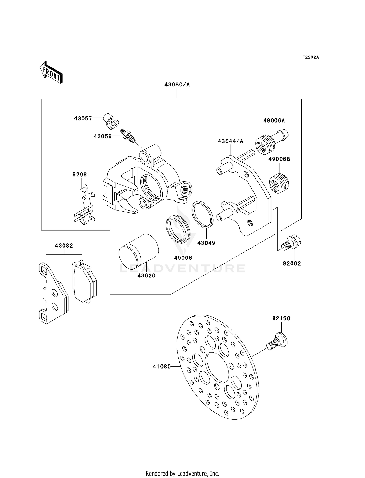 FRONT BRAKE (KSF250-A18)
