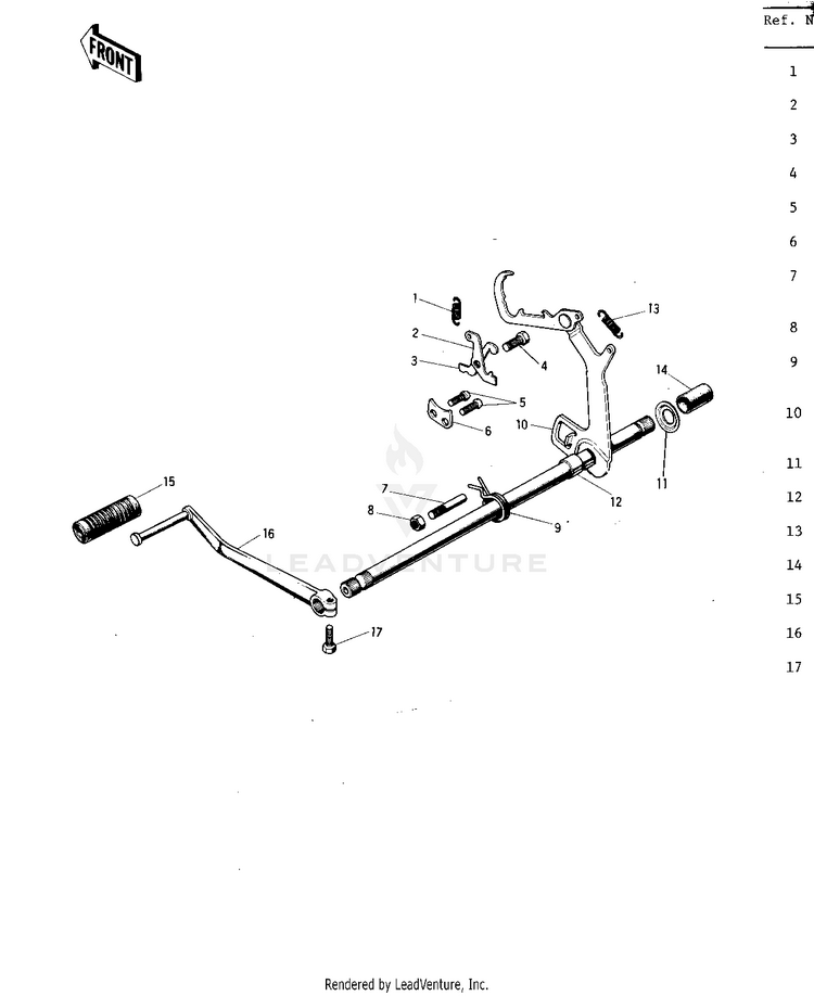 Gear Change Mechanism Schematic