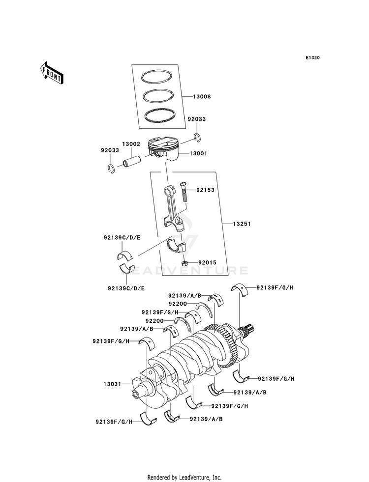 Crankshaft/Piston(S) Schematic