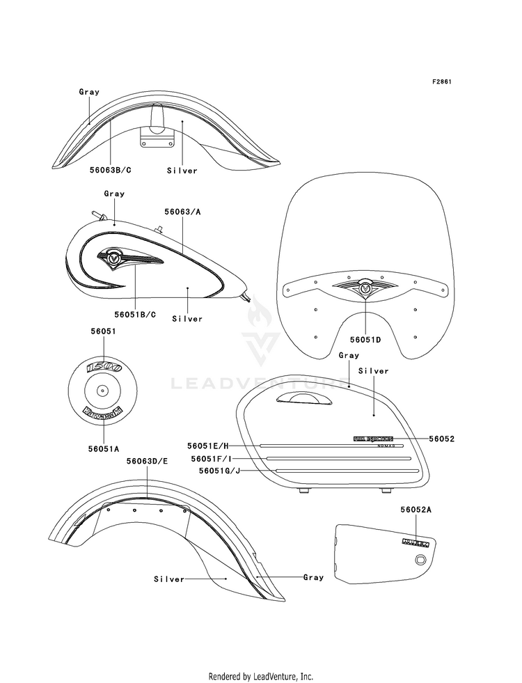 Decals (Silver/Gray)(Vn1500-L2) Schematic
