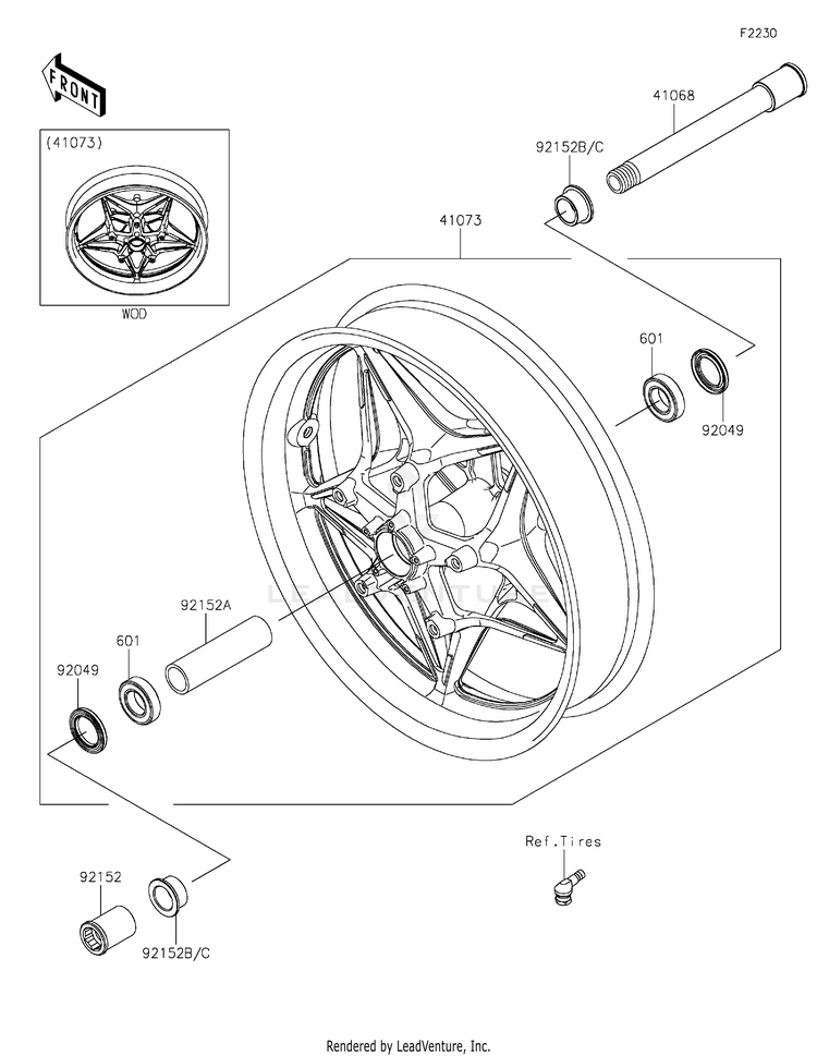 Front Wheel Schematic