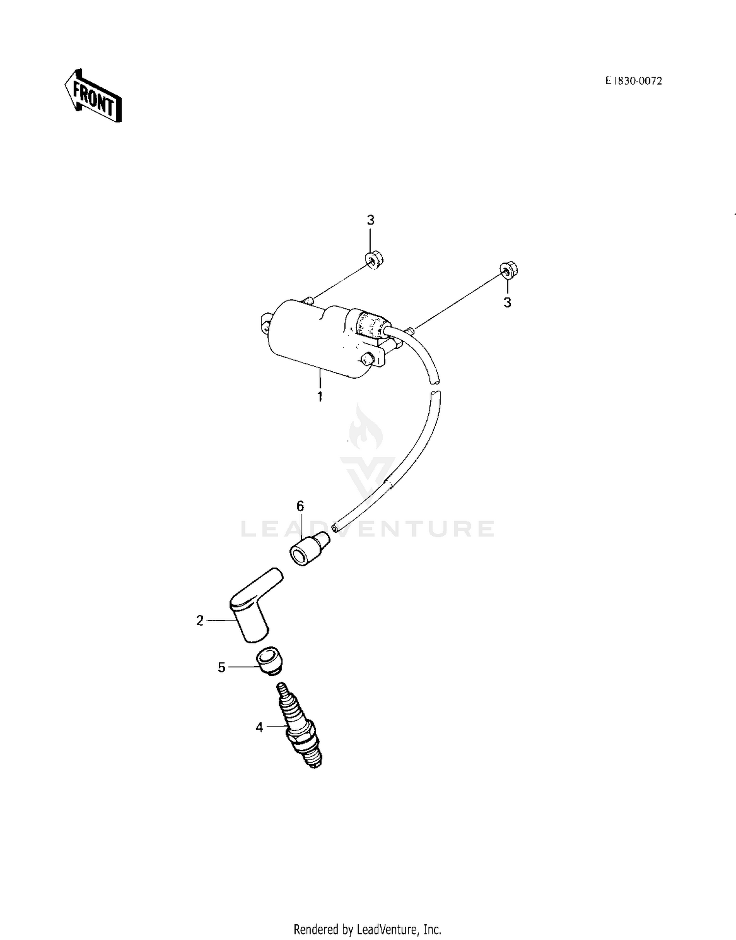 IGNITION COIL ('83 KLT200-C1)