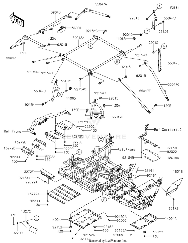Guards/Cab Frame Schematic
