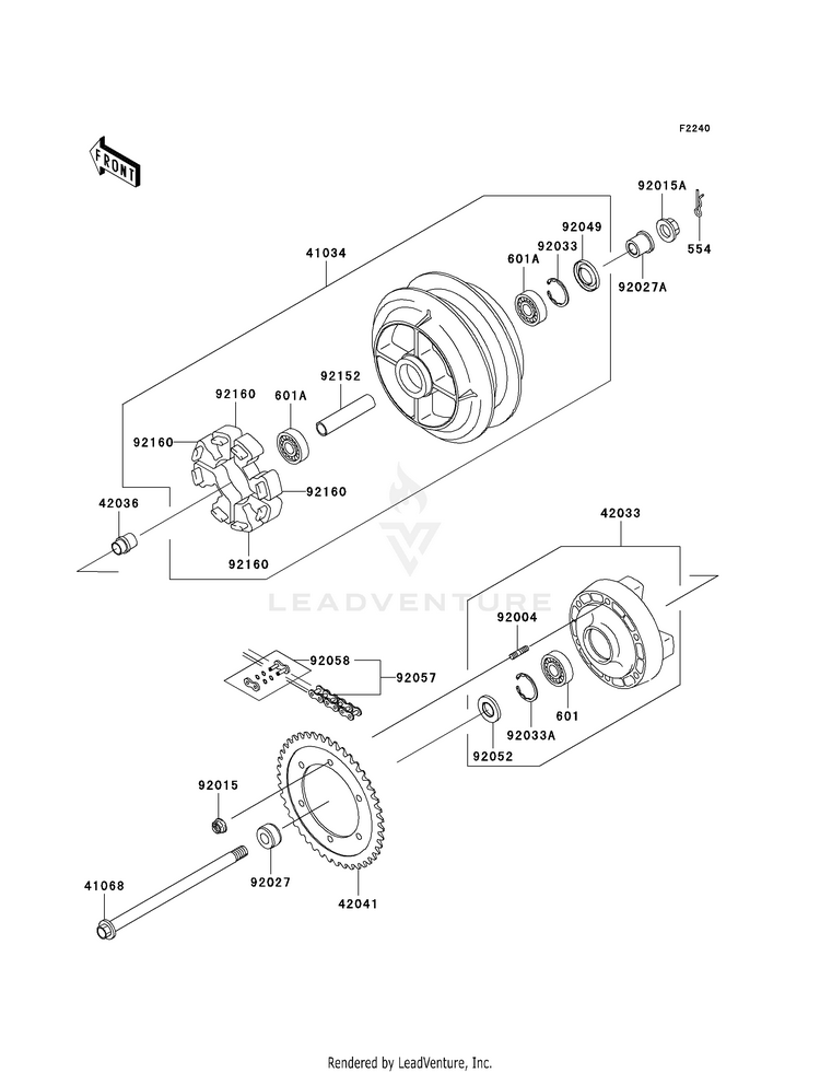 Rear Wheel/Chain Schematic