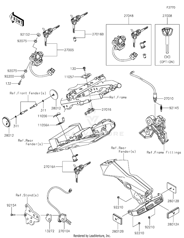 Ignition Switch/Locks/Reflectors Schematic
