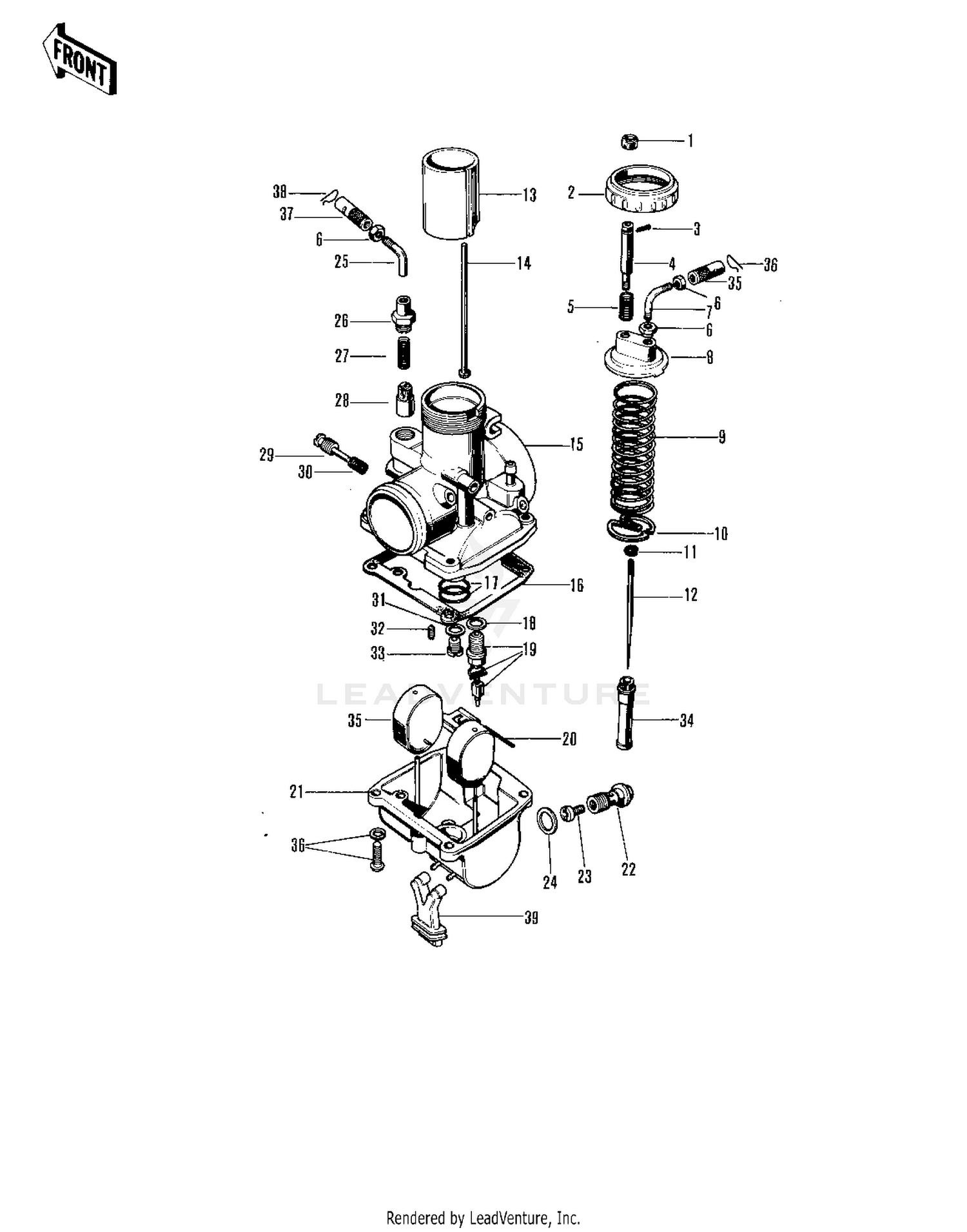 CARBURETOR ('71-'72 F8/F8-A)