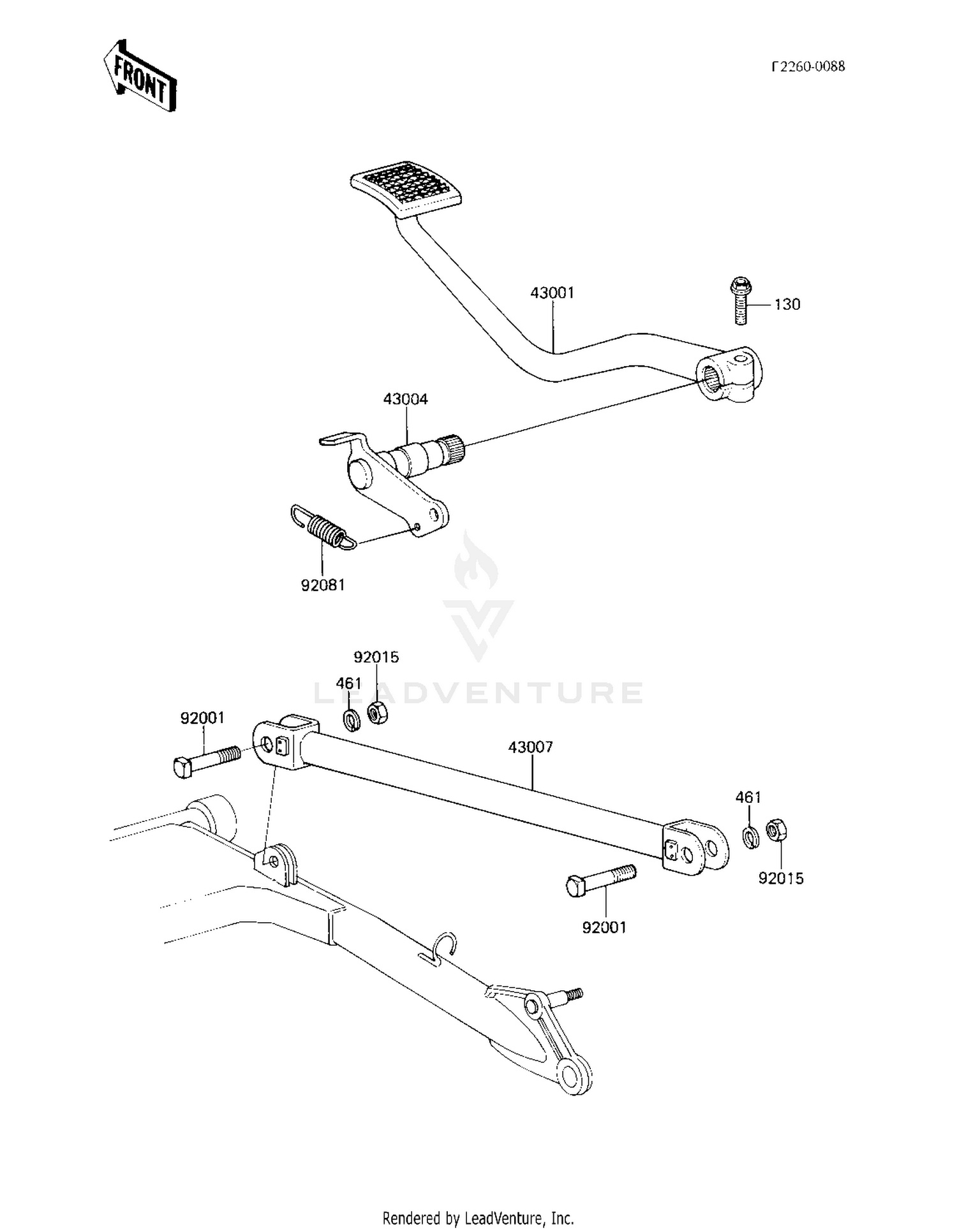 BRAKE PEDAL/TORQUE LINK