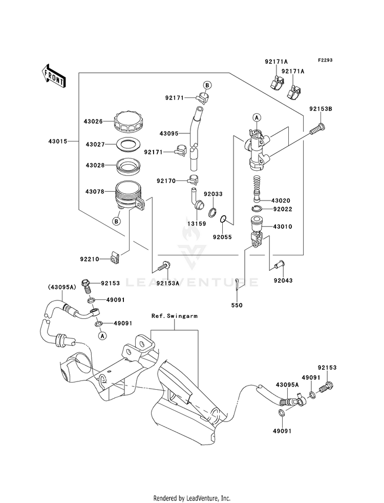 Rear Master Cylinder Schematic