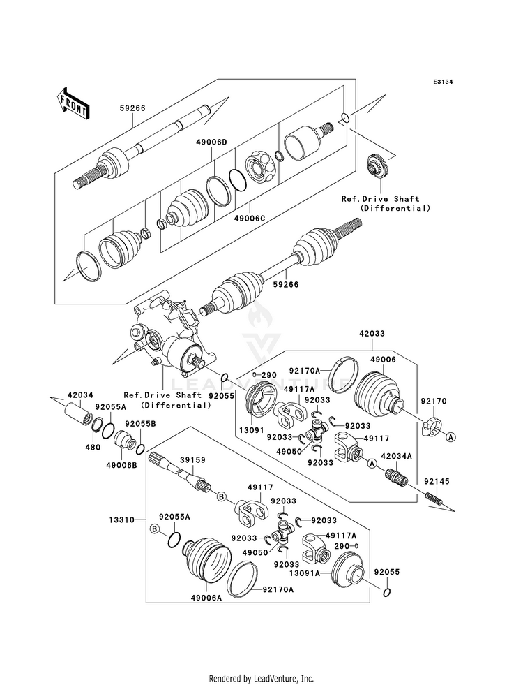 Drive Shaft (Front) Schematic