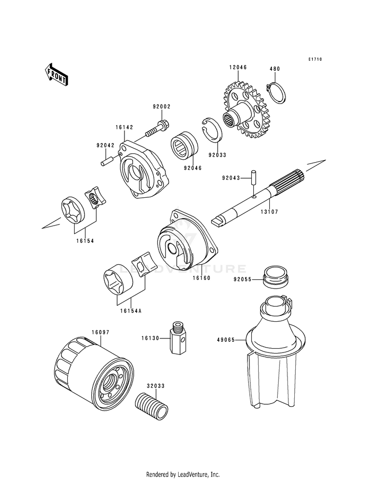 Oil Pump/Oil Filter Schematic