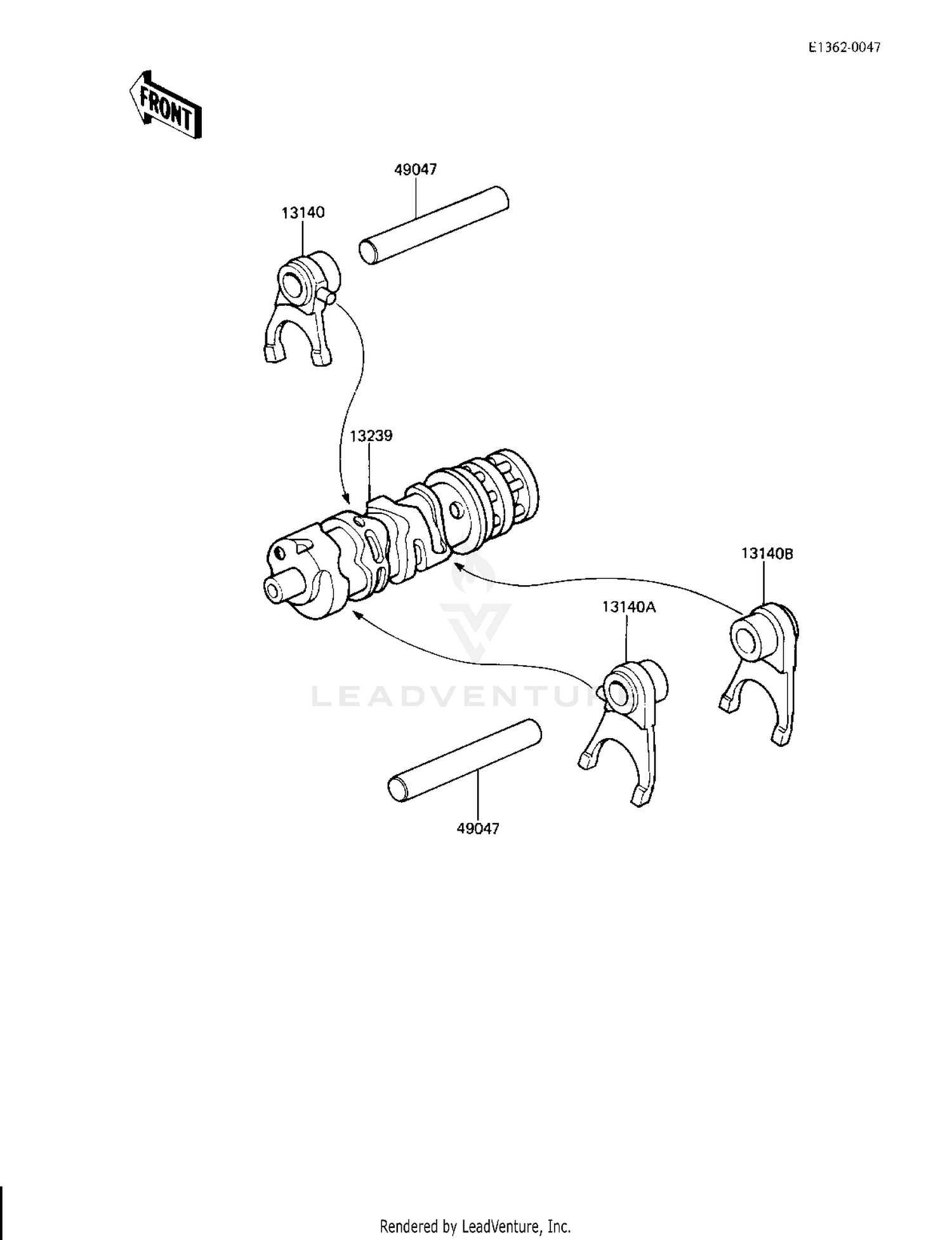 GEAR CHANGE DRUM & FORKS