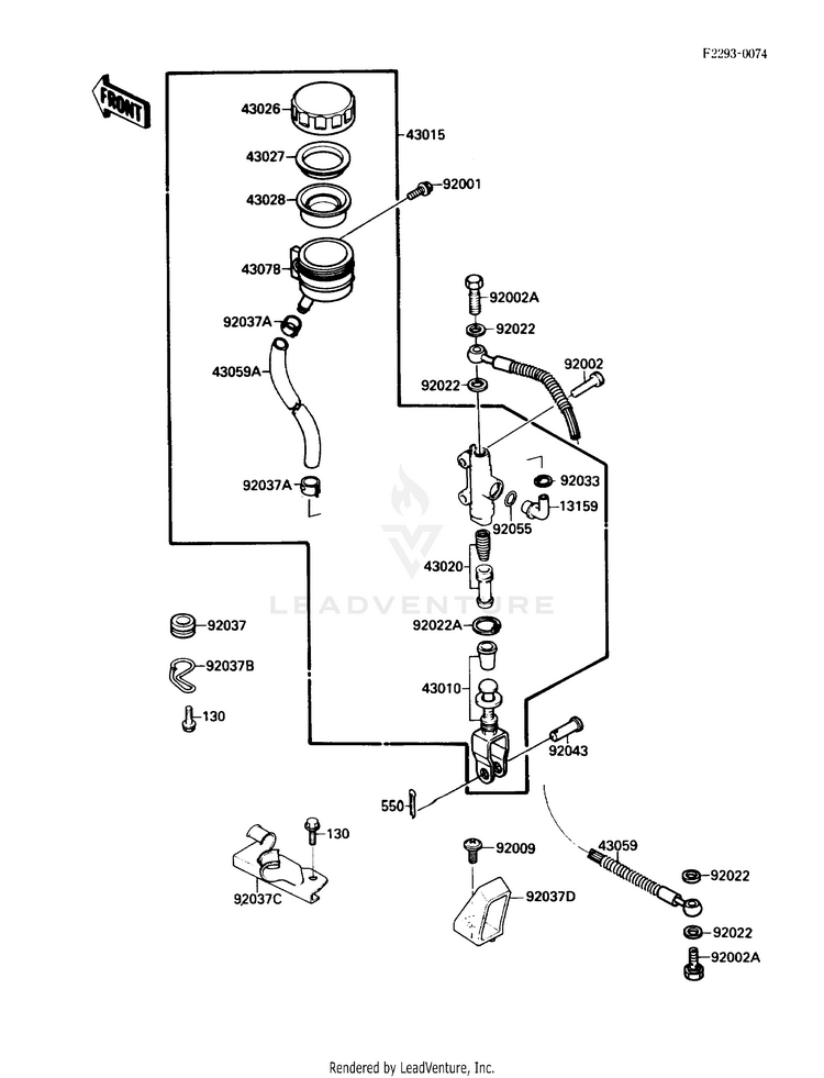 Rear Master Cylinder Schematic