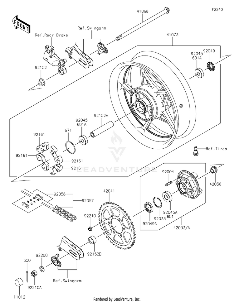 Rear Wheel/Chain Schematic