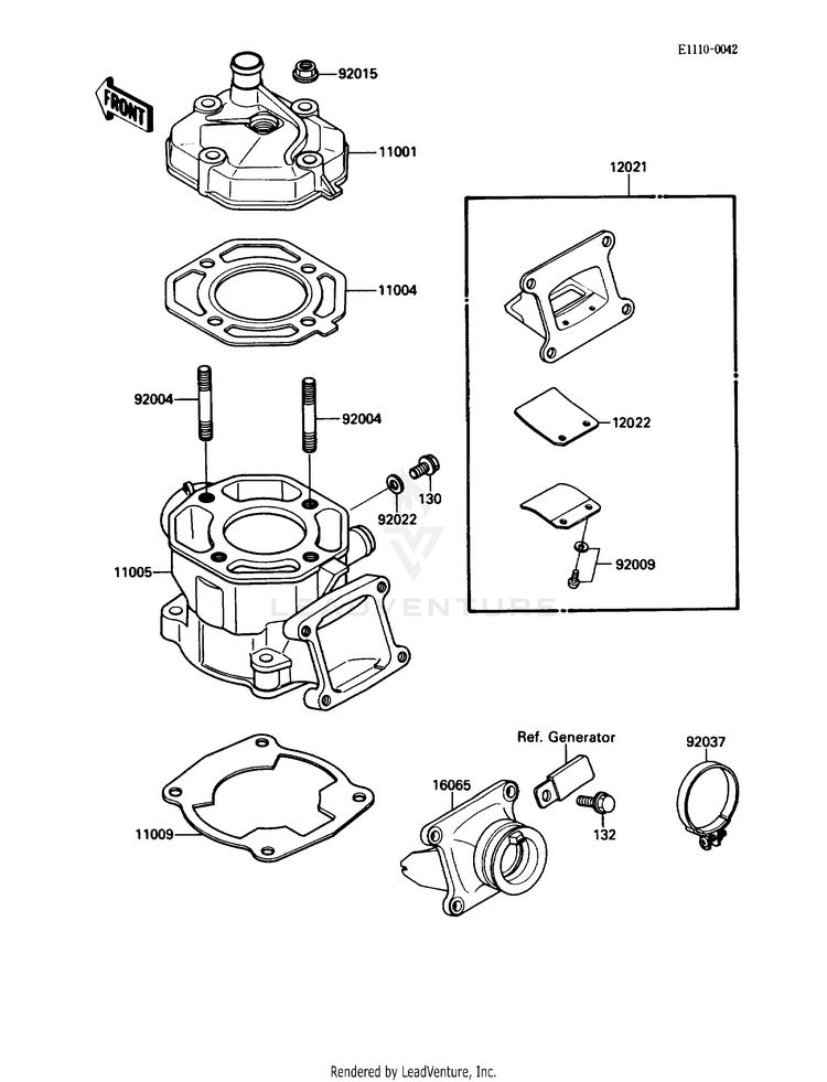 Cylinder Head/Cylinder Schematic