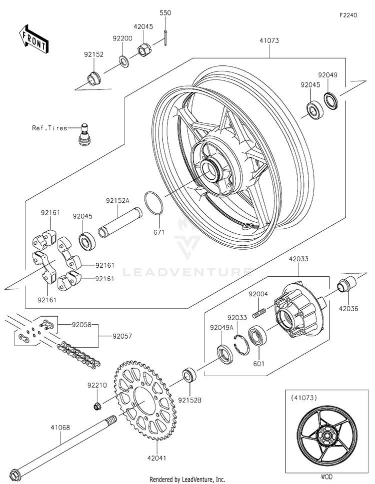 Rear Wheel/Chain Schematic