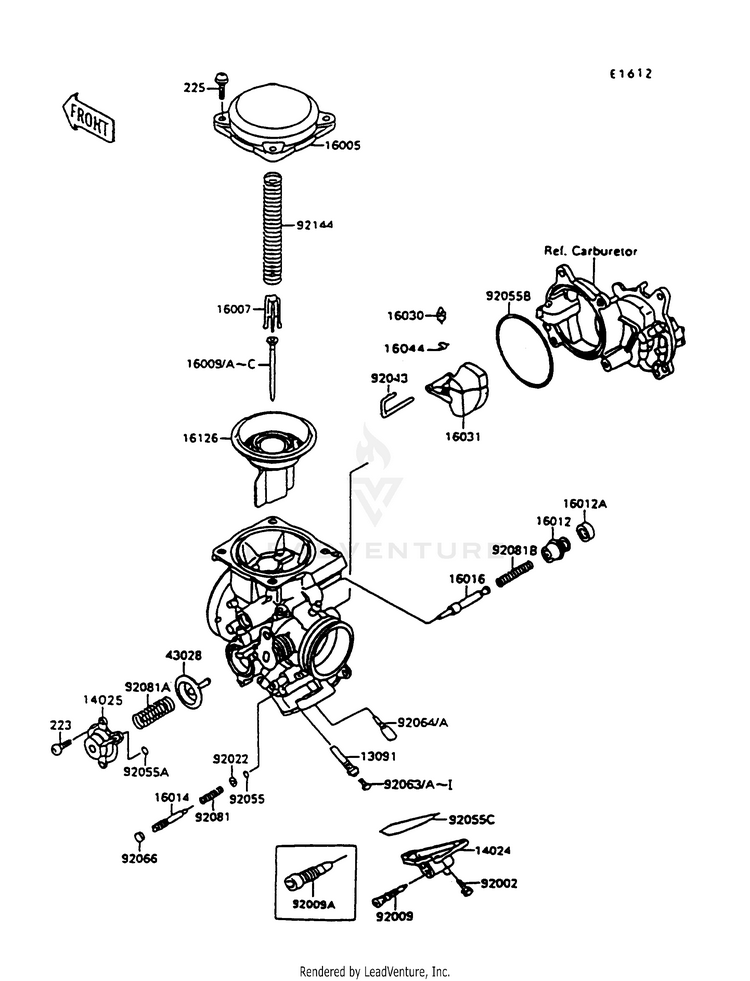 Carburetor Parts Schematic