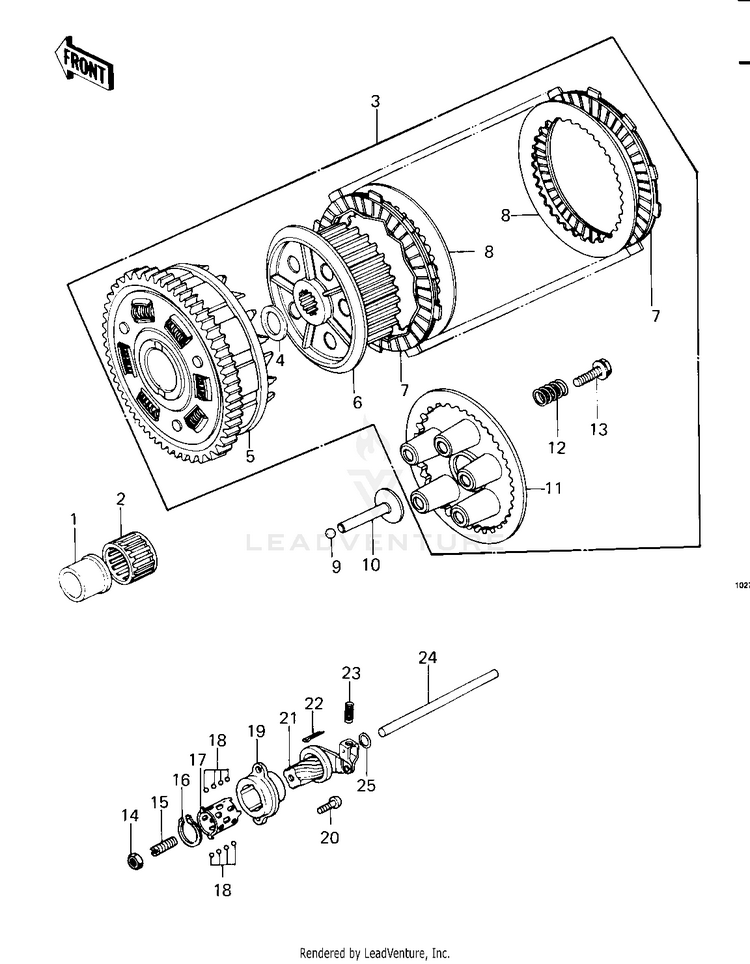 Clutch ('79-'81 C2/C3/C4) Schematic