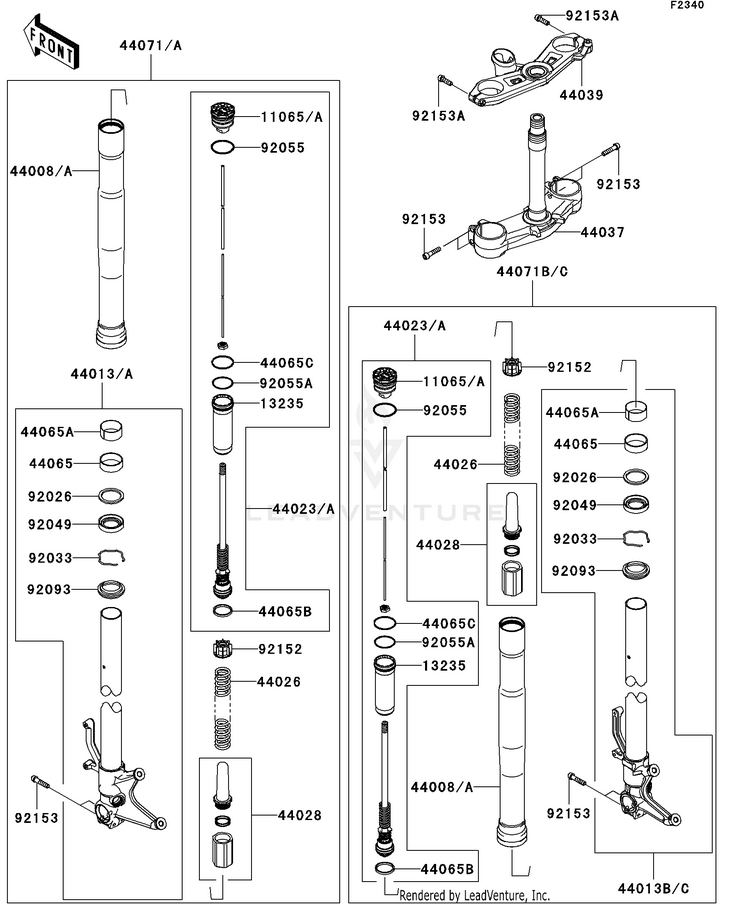 Front Fork Schematic
