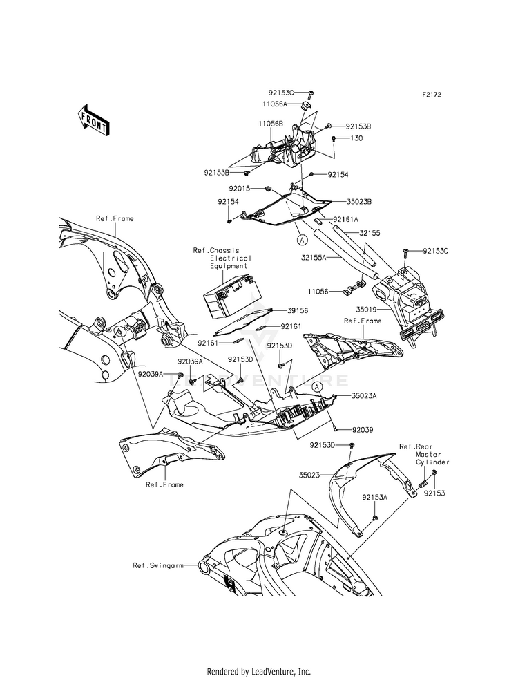 Rear Fender(S) Schematic