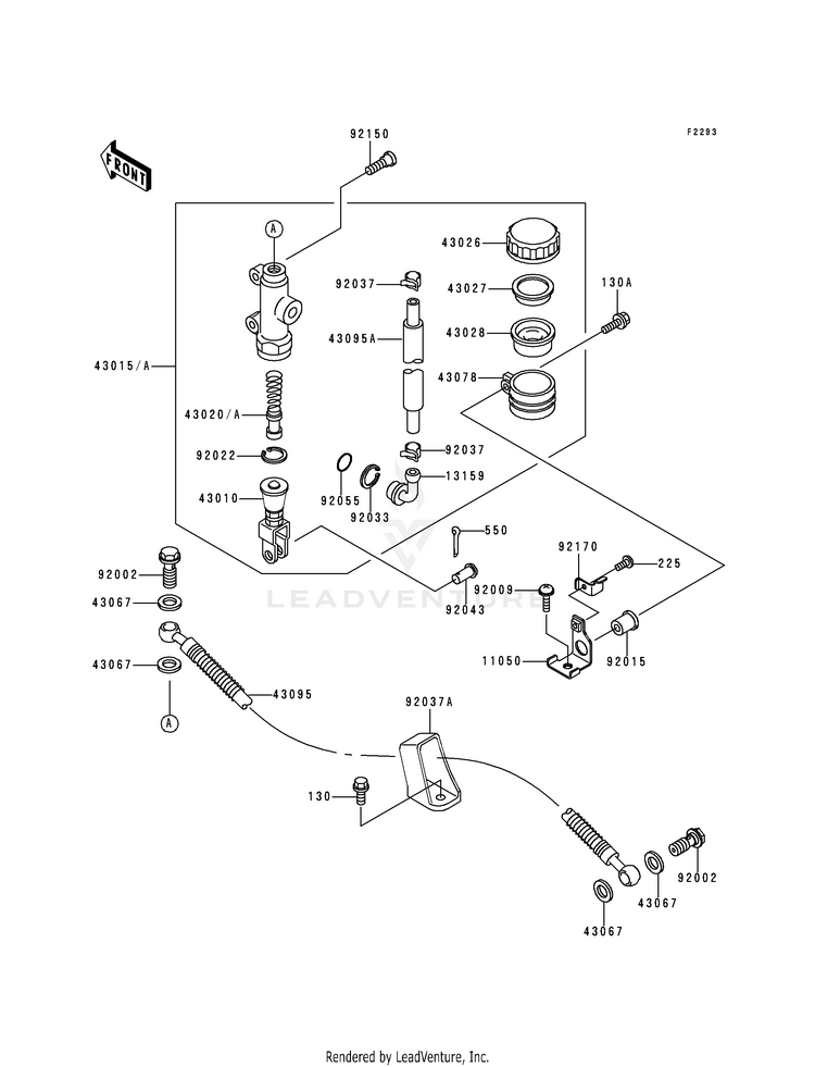 Rear Master Cylinder Schematic