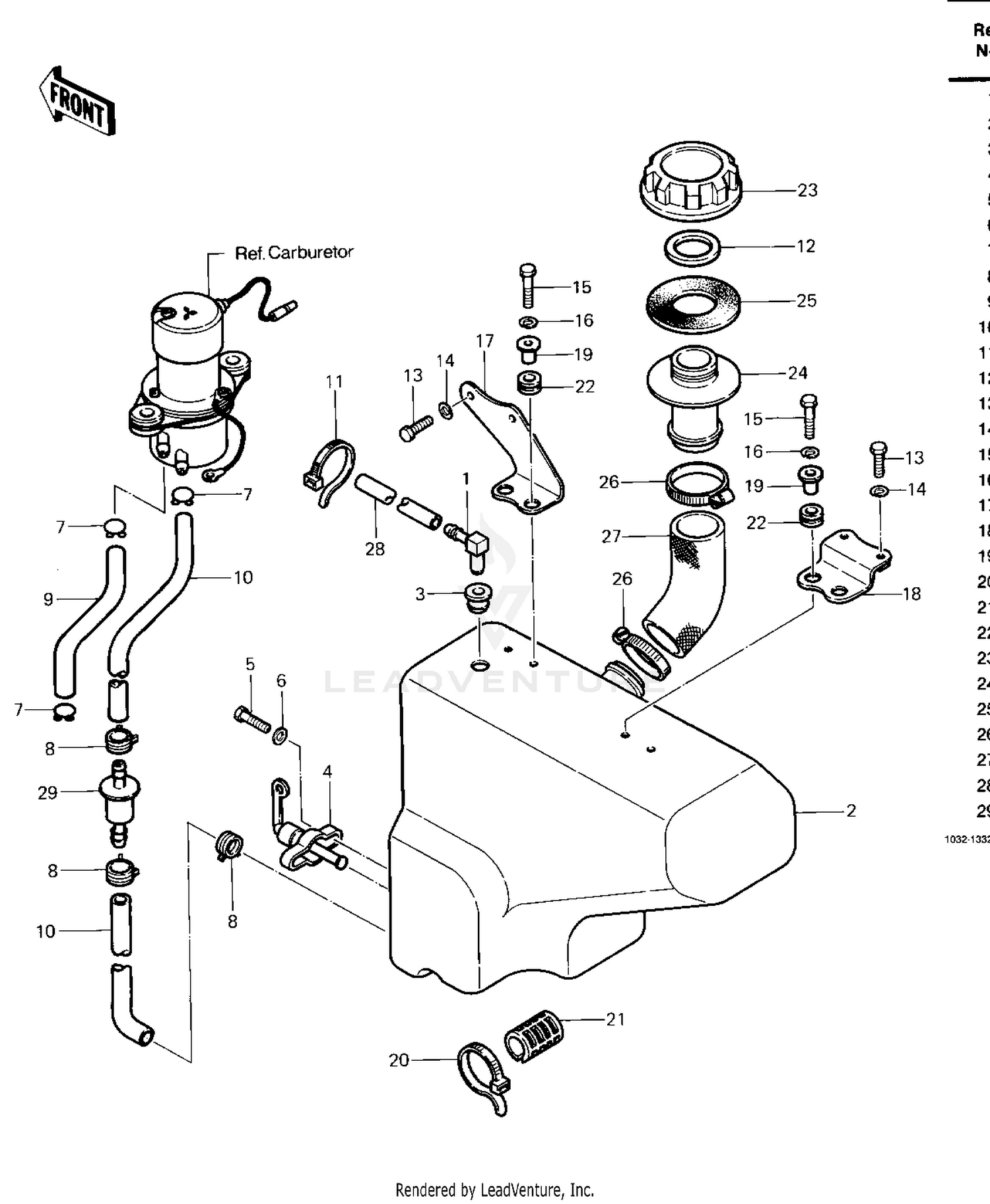 FUEL TANK ('83 C1)