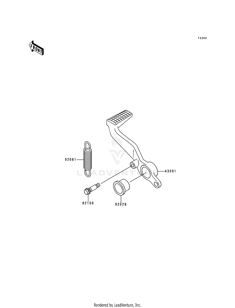 Brake Pedal/Torque Link Schematic