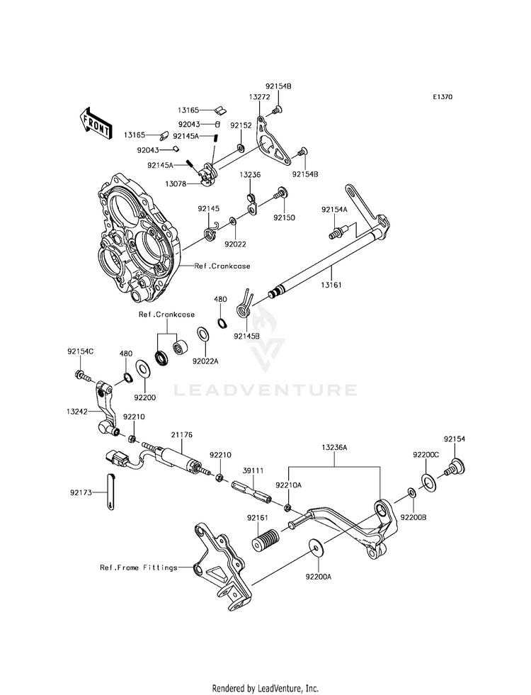 Gear Change Mechanism Schematic