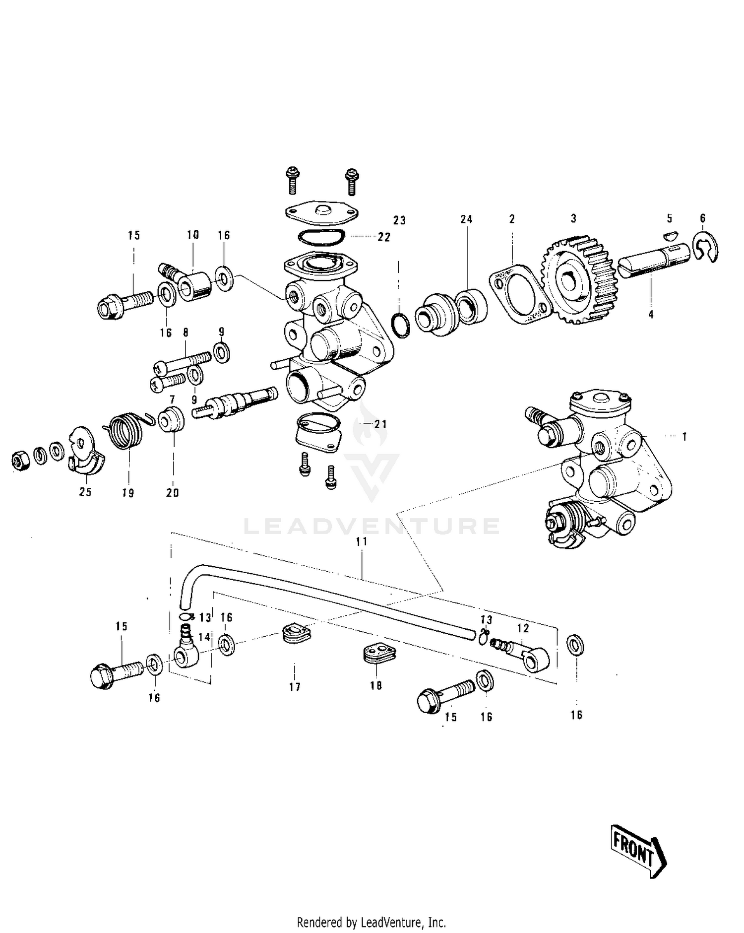 OIL PUMP ('73-'75 MC1/MC1-A/MC1-B)