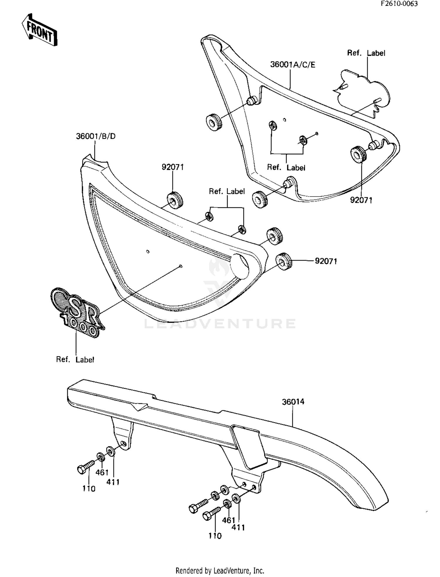 SIDE COVERS/CHAIN COVER