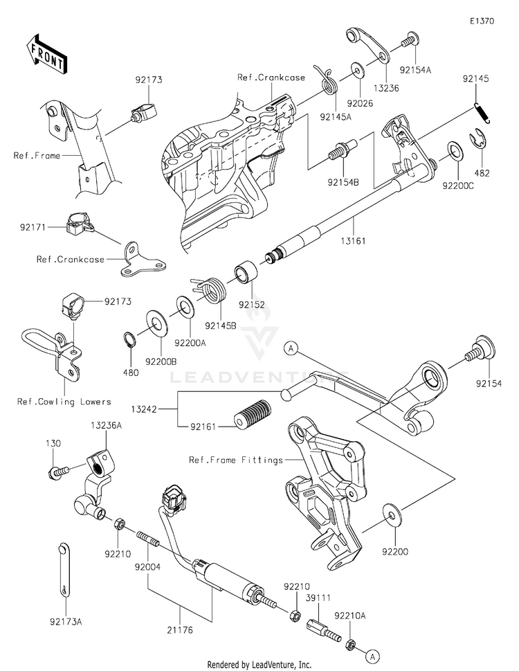 Gear Change Mechanism Schematic