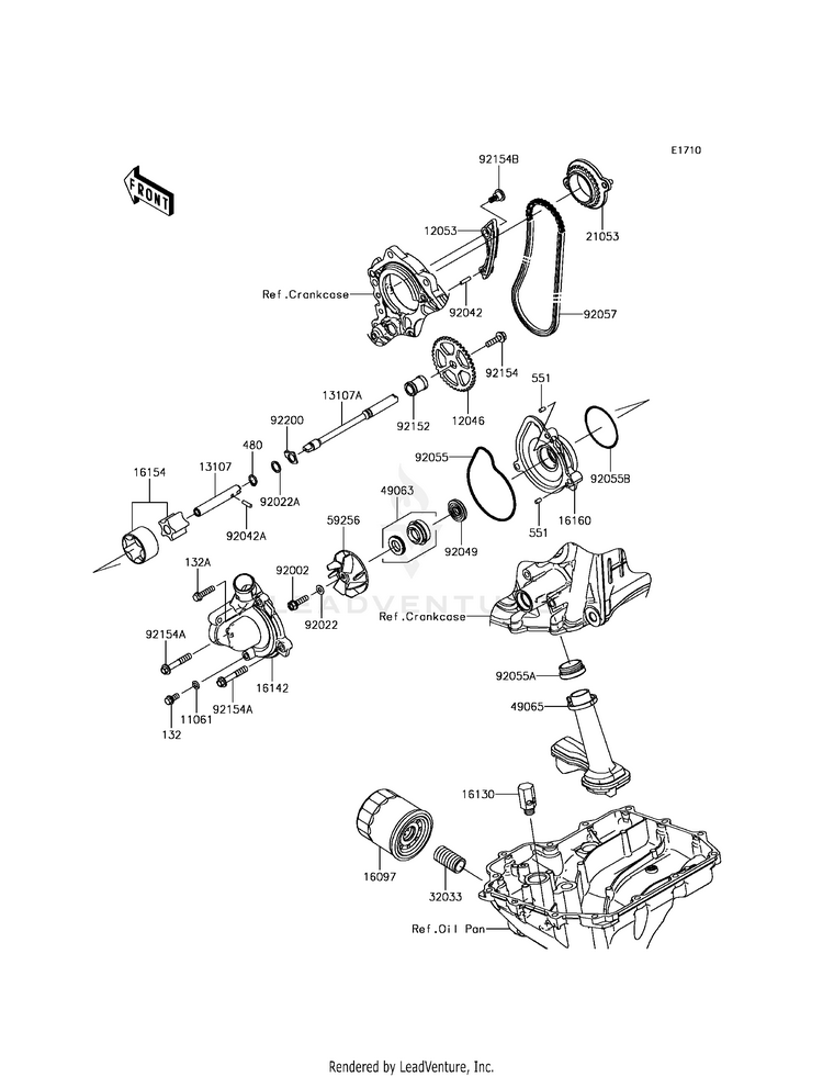 Oil Pump/Oil Filter Schematic